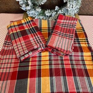 Pottery Barn pillow covers Quinn plaid 24x24 bedding